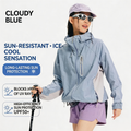 UPF100+ Lightweight Packable Sun Protection Jacket, Cool Breathable Outdoor Skin Coat
