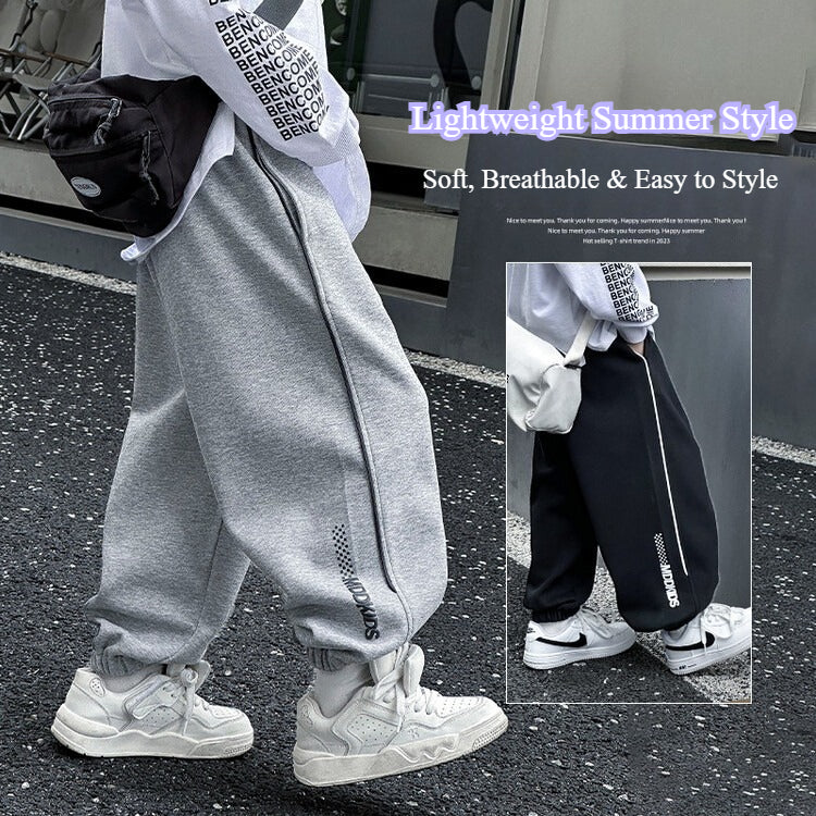 Boys' Summer Lightweight Casual Long Pants