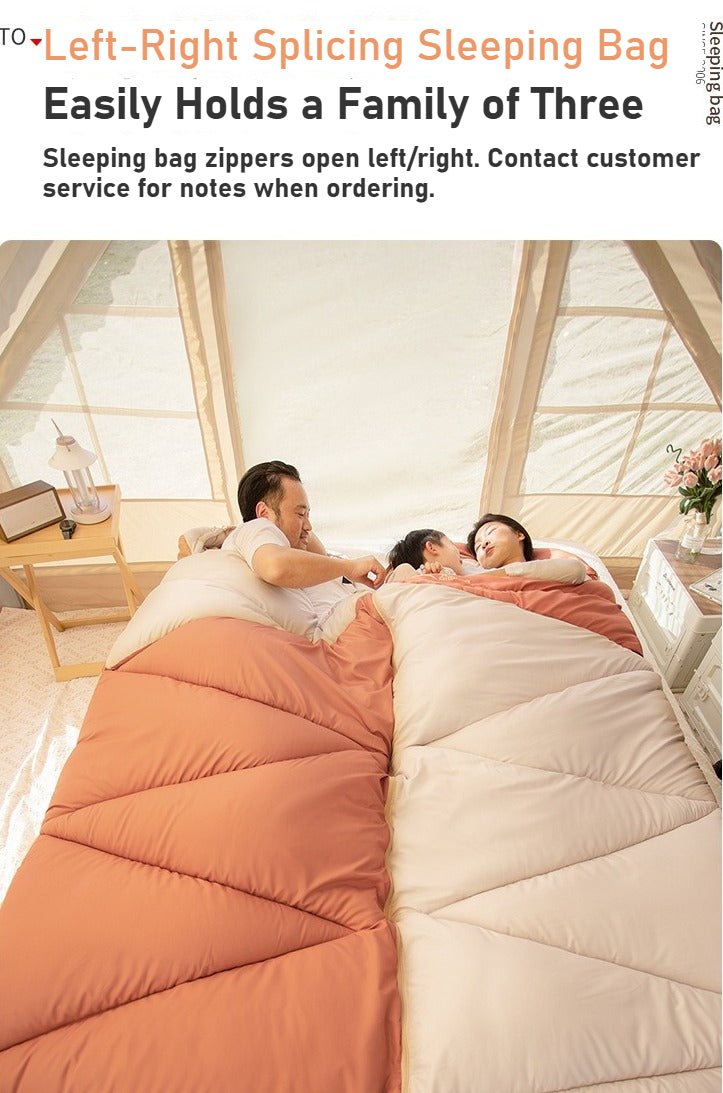 Adult Thickened Sleeping Bag - Outdoor Camping Travel Office Portable Cold-Resistant