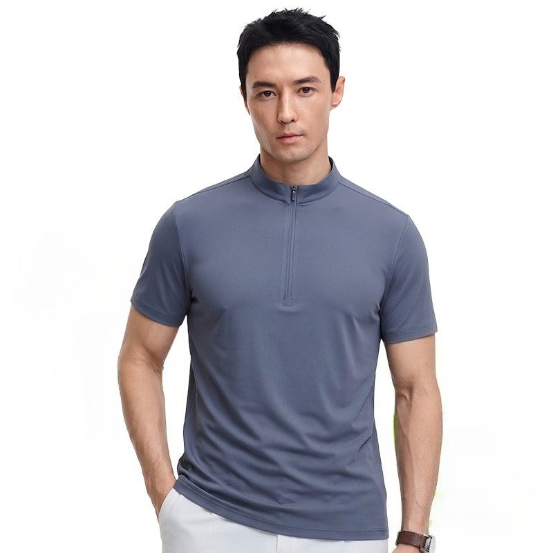 Men's Waffle Knit Quick‑Dry T‑Shirt, Breathable Cool Athletic Summer Short Sleeve Top