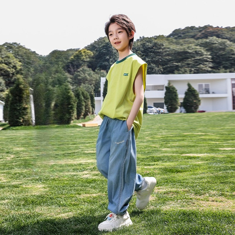Children's Clothing: Lightweight, Soft Cotton Denim Jeans