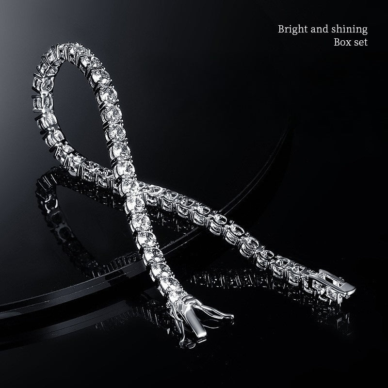 Round Cut Cubic Zirconia Tennis Bracelet