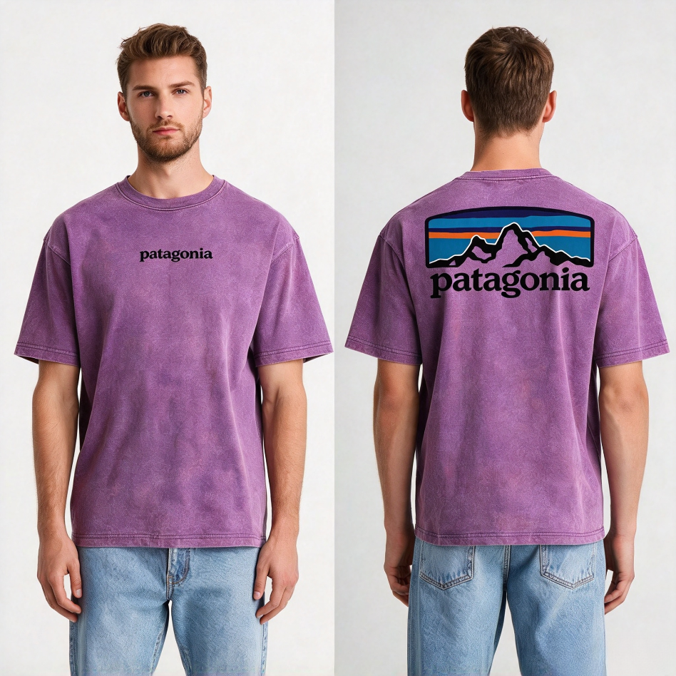 Patagonia Men's P-6 Logo Washed Vintage Short Sleeve T-Shir