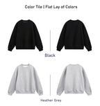 Men's loose crew neck sweater casual autumn new large size sweater