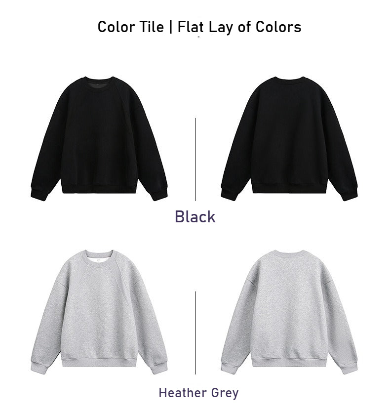 Men's loose crew neck sweater casual autumn new large size sweater