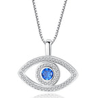 Evil Eye Necklace with Micro-paved Zircon