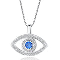 Evil Eye Necklace with Micro-paved Zircon