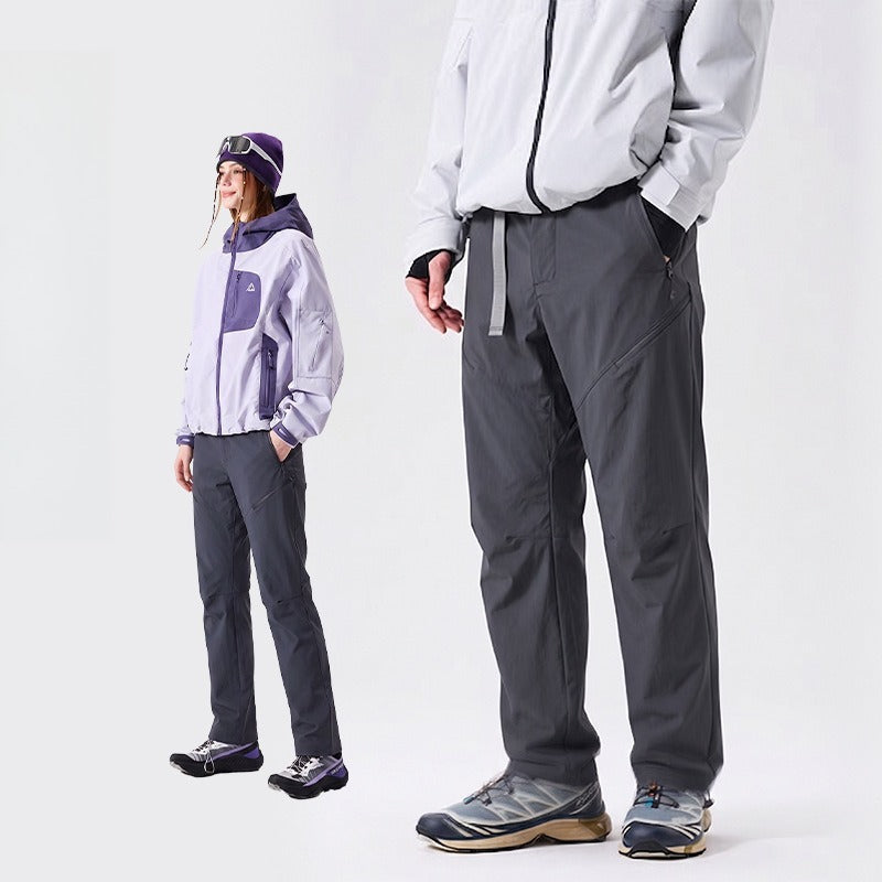 Unisex Waterproof Breathable Hiking Pants, Stretch Straight‑Leg Outdoor Casual Trousers