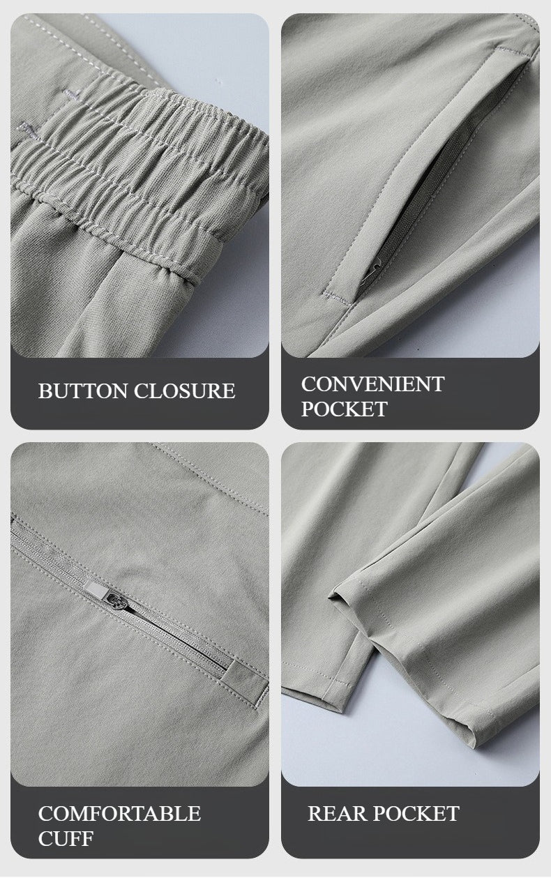 WENHOUU Men's Cool Sun Protection Casual Pants, 3D Tailored Wrinkle Resistant