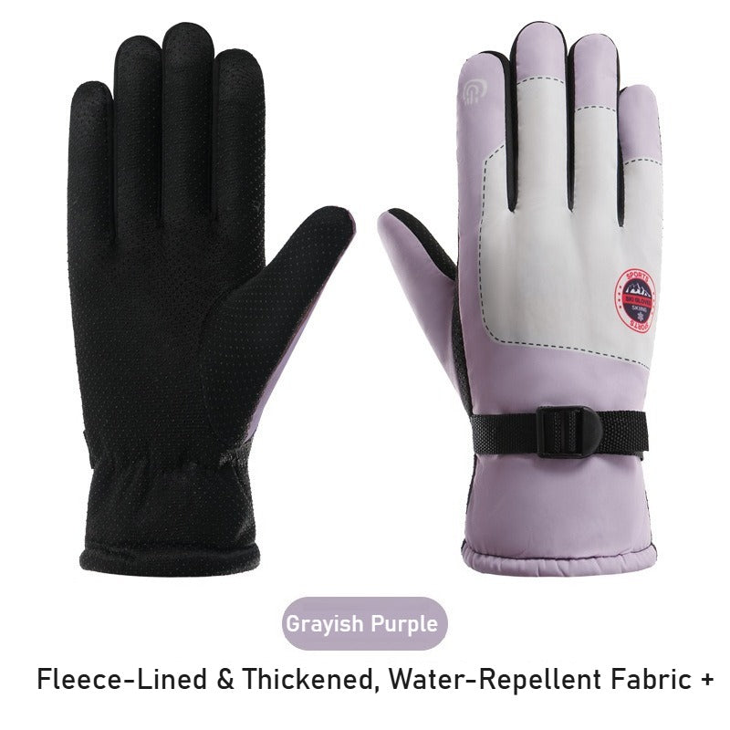 Thickened Winter Unisex Ski Gloves - Adult Hiking  E-Bike Use