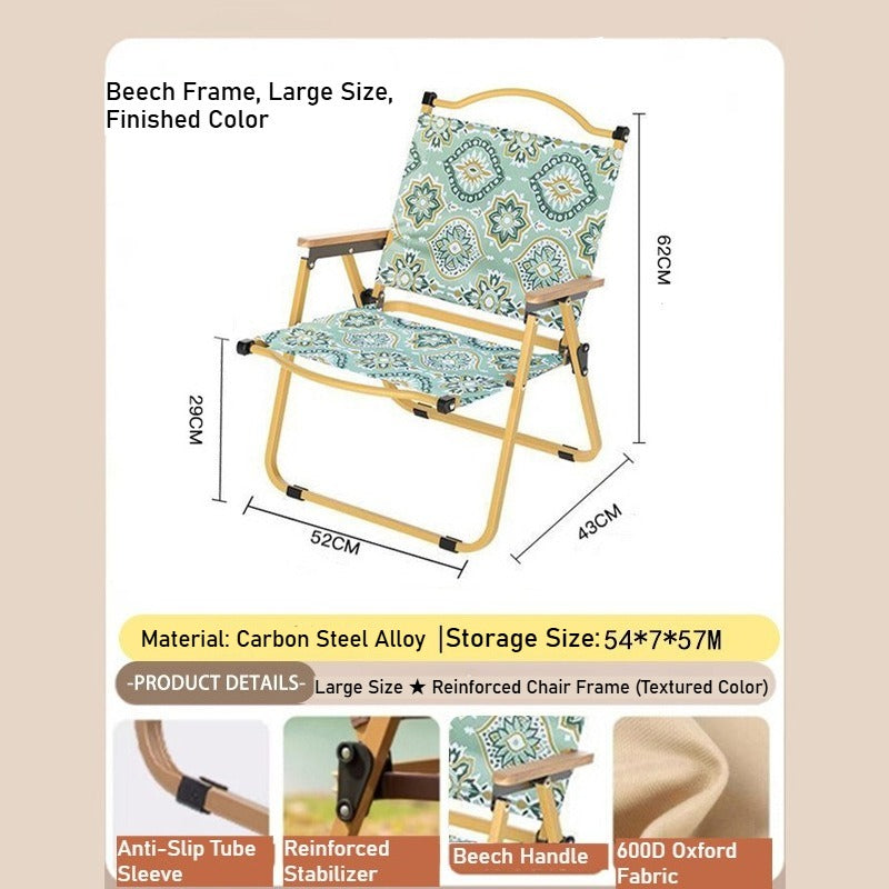 Camping Outdoor Folding Chair - Portable for Beach, Vendor & Catering Needs