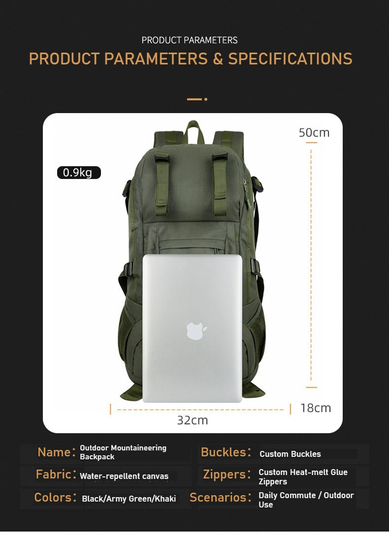 Premium lightweight outdoor backpack, large-capacity travel mountaineering bag
