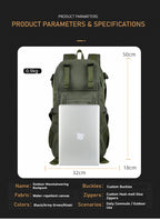 Premium lightweight outdoor backpack, large-capacity travel mountaineering bag