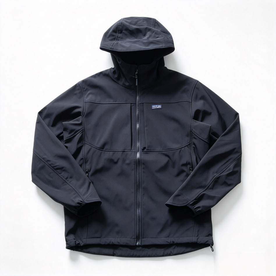 Patagonia Men's Soft Shell Hooded Jacket | Fleece Lined Windproof Outdoor Coat
