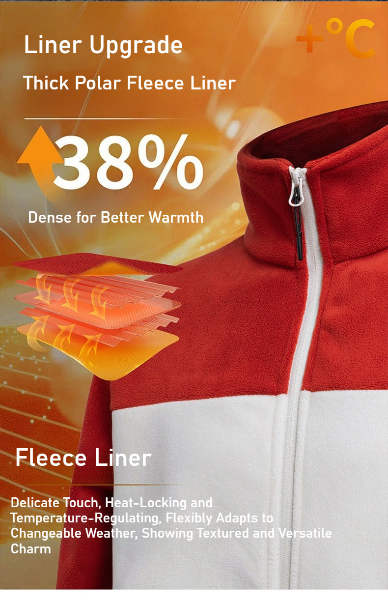 Autumn and winter three-proof jacket for men and women outdoor sports waterproof mountaineering hooded jacket