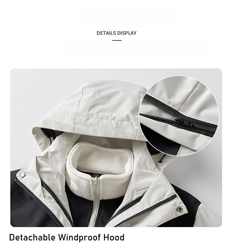 Unisex Couple's 3-in-1 Jacket - Winter Thickened Outdoor Hiking Warm Trendy