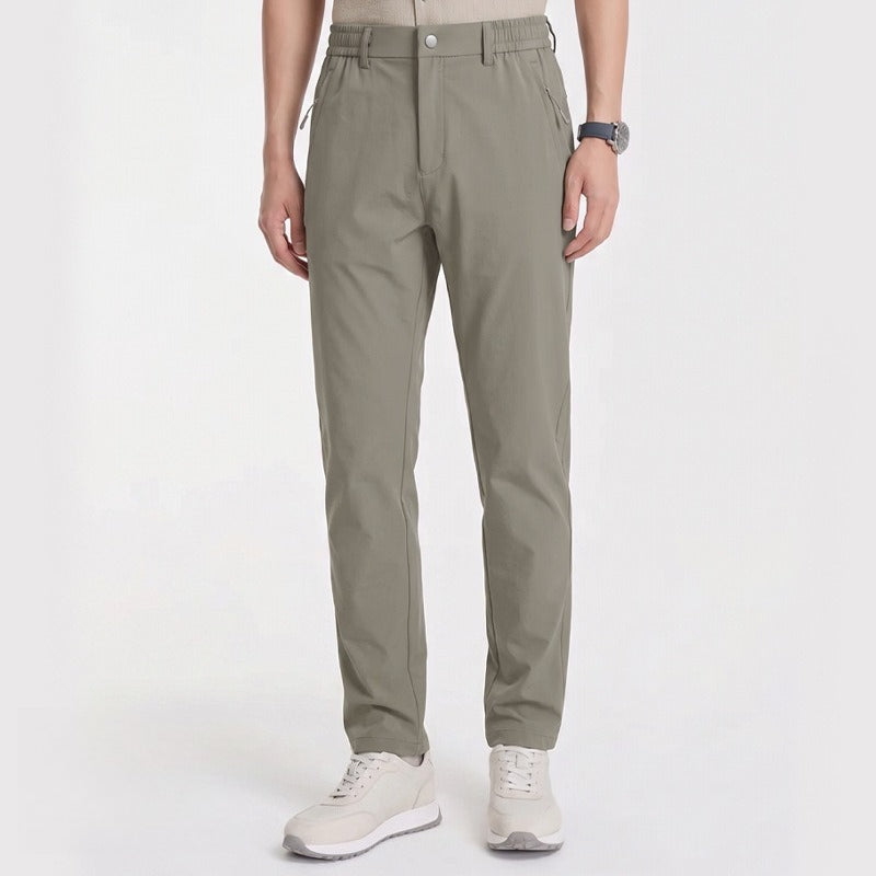 KAILAS Men's Waterproof Hiking Pants Elastic Waist Zipper Pockets Wear Resistant