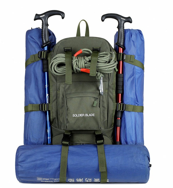 Waterproof Oxford Cloth Hiking Backpack Large Capacity Lightweight for Outdoor Travel Cycling