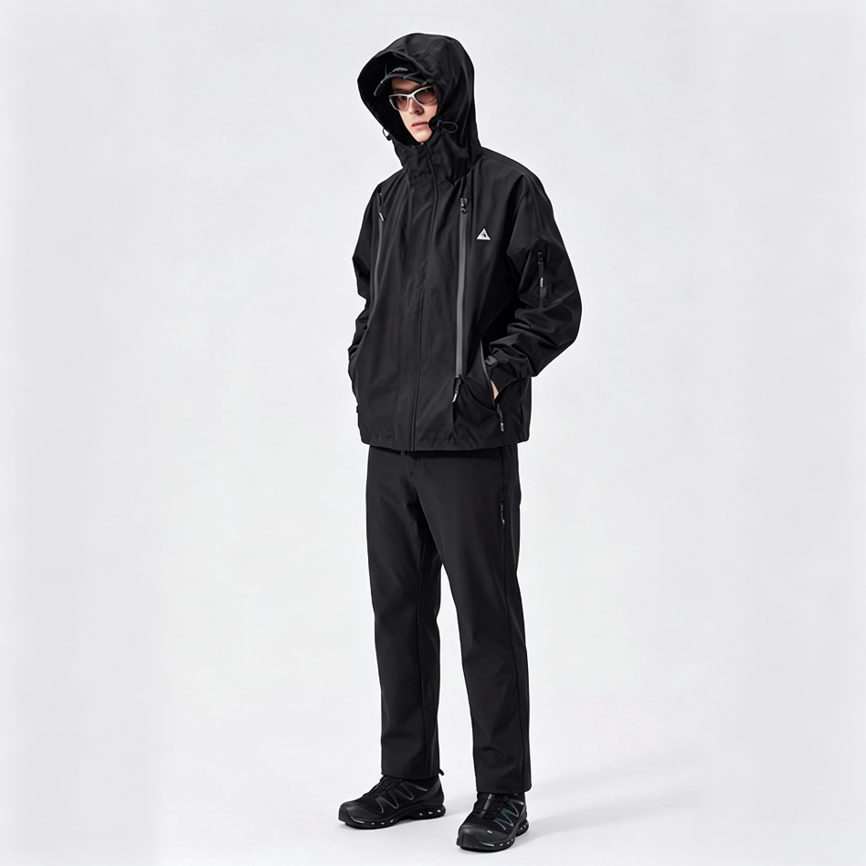 Men's Elastic Breathable Hiking Pants, Wear‑Resistant Straight‑Leg Outdoor Casual Trousers