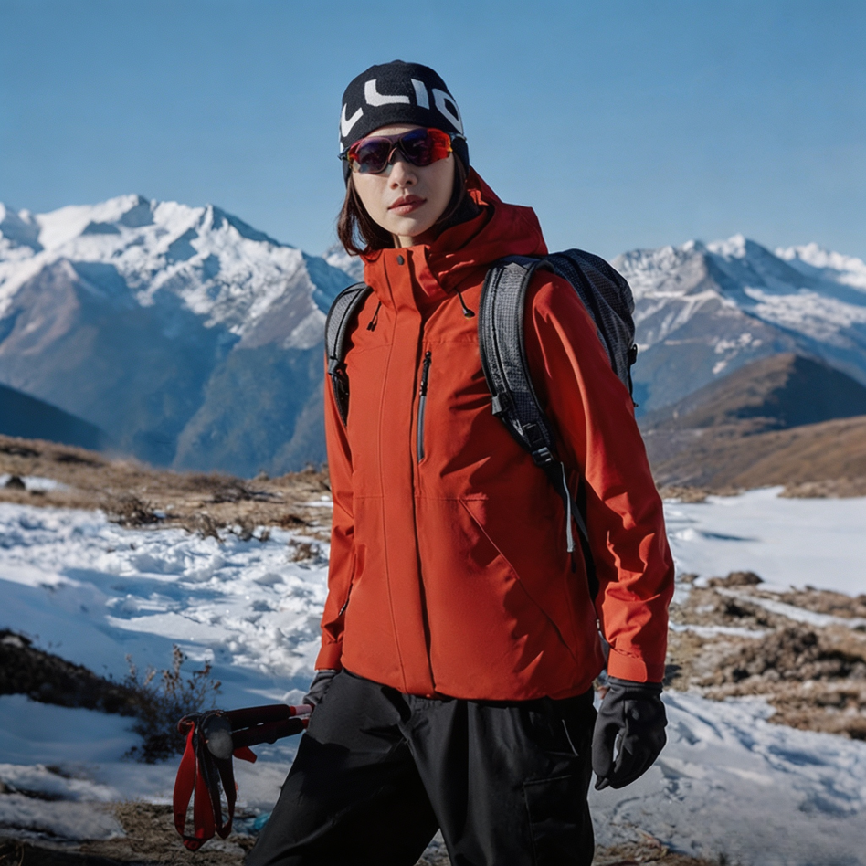 Comparable‑Style 3‑in‑1 Windproof Waterproof Jacket with Removable Fleece Liner for Outdoor Hiking