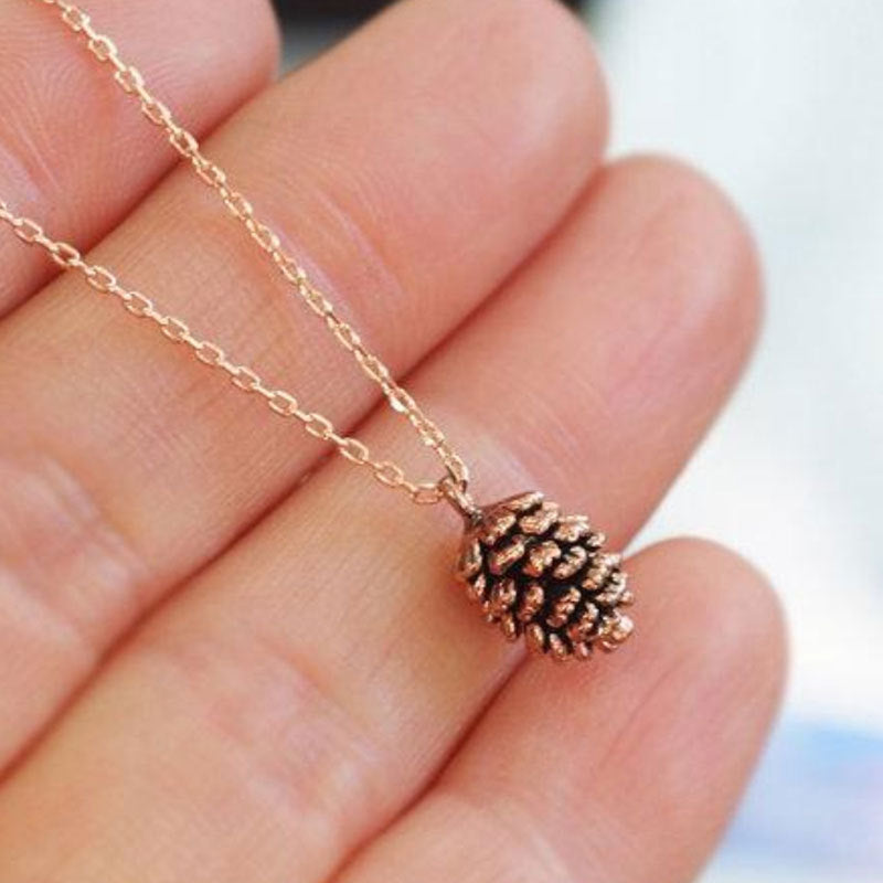 Nature Cast Metalworks Pinecone Pendant Necklace