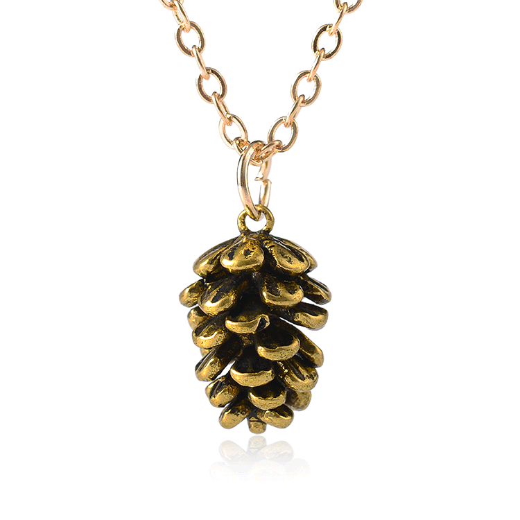 Nature Cast Metalworks Pinecone Pendant Necklace