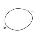 Black short evil eye necklace