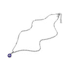 Black short evil eye necklace