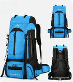 75L Large‑Capacity Hiking Backpack, Water‑Repellent Outdoor Travel Rucksack for Sports & Casual Use