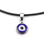 Black short evil eye necklace