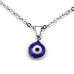 Black short evil eye necklace