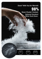 Daunenjacke für Paare mit 90 % weißen Entendaunen – Herren-Winterjacke im koreanischen Stil, mit Kapuze, dick gefüttert und warm