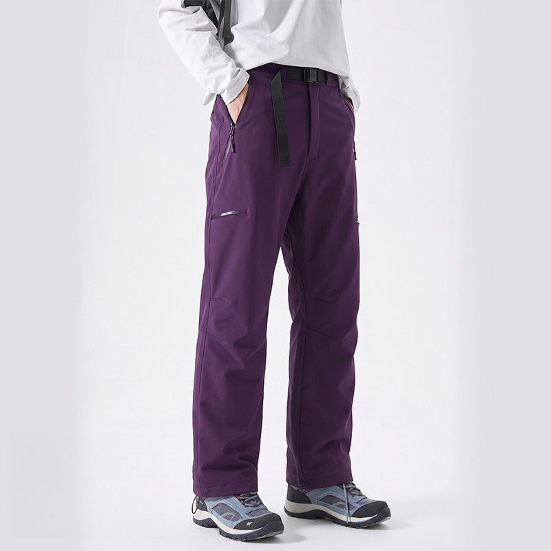 Unisex 3‑in‑1 Zip‑Off Fleece Lined Waterproof Outdoor Hiking Pants