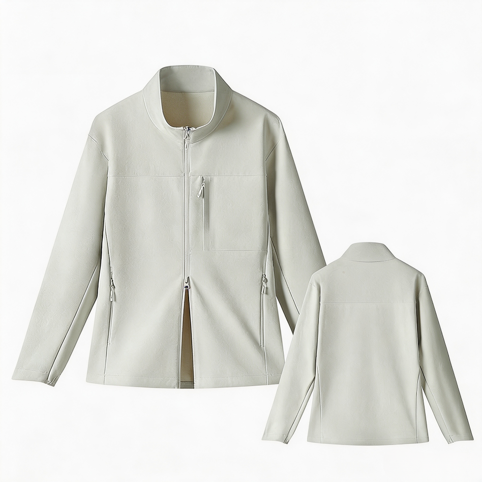 Unisex Stand‑Collar Softshell Jacket Lightweight Outdoor Commuter Outerwear for Men Women