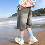 Kids Washed Soft Denim 5" Shorts