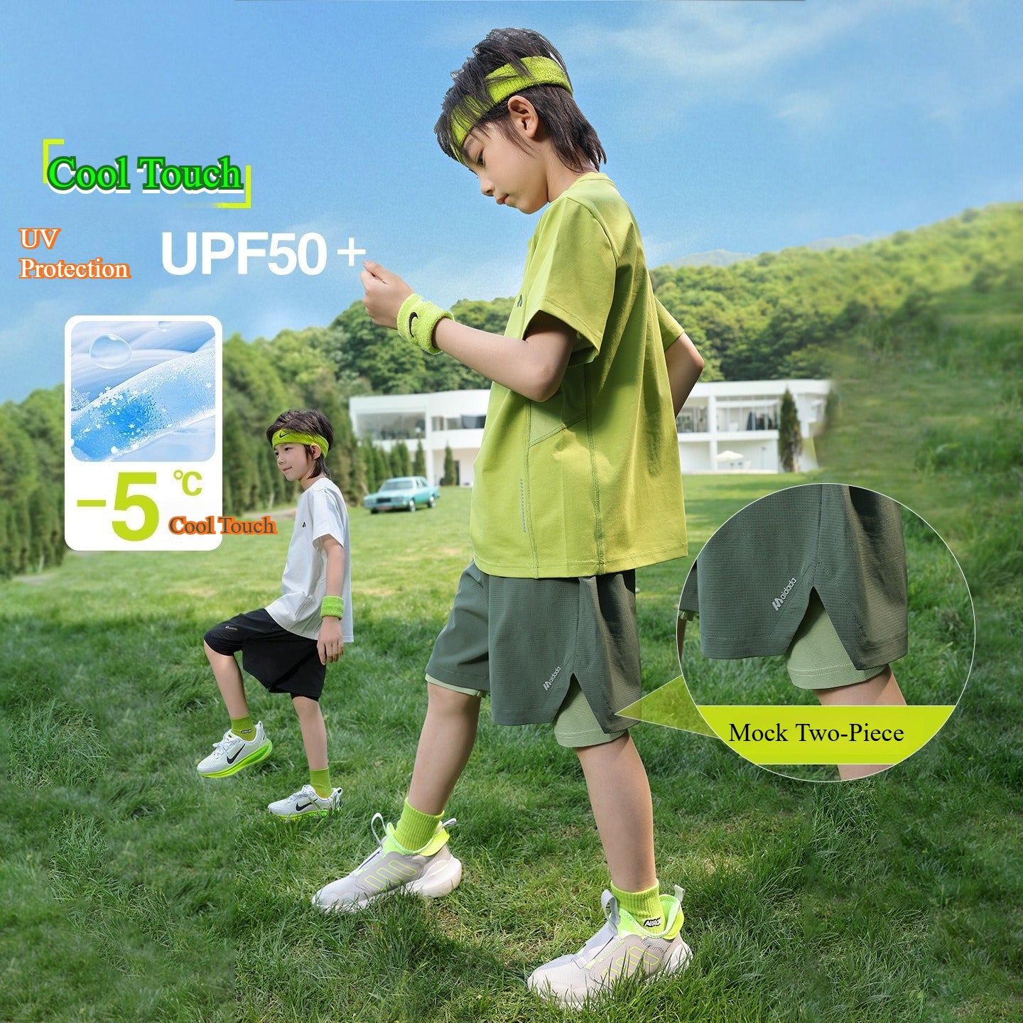 Kids Summer UV Protection Sports Cycling Outfit