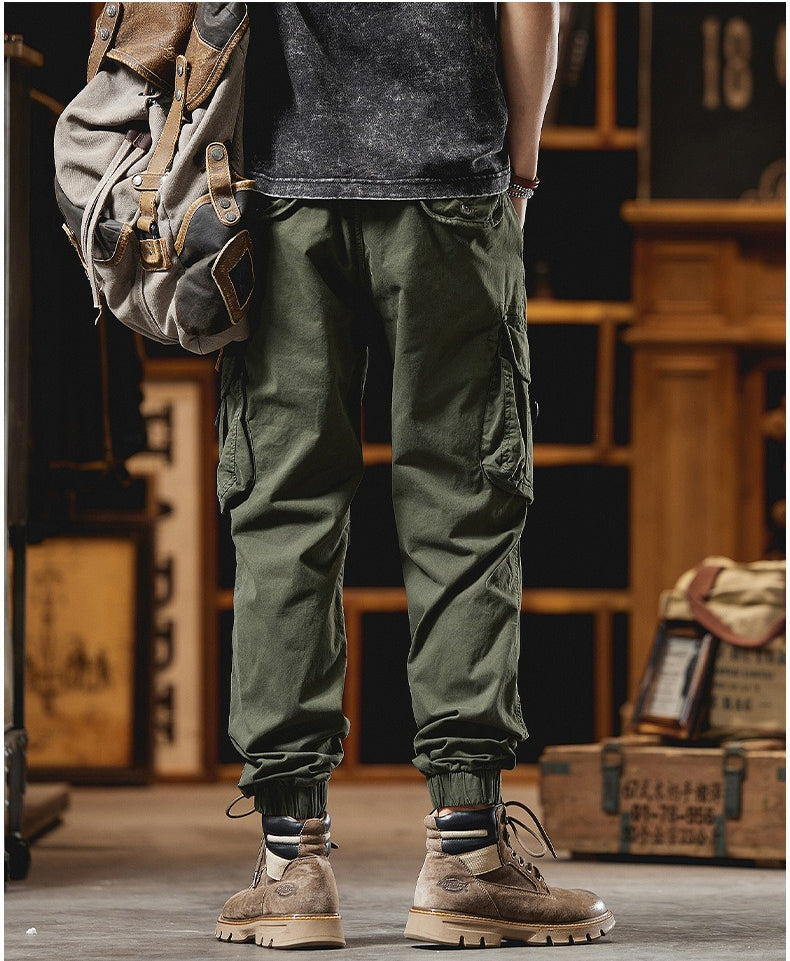 Men's Loose Straight-Leg Casual Pants - Sporty Casual Style for Autumn