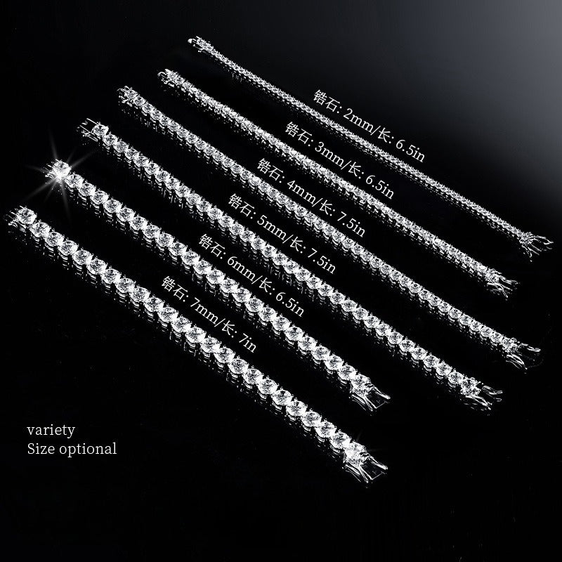 Round Cut Cubic Zirconia Tennis Bracelet