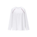 American Sport Contrast Hassel Stitch Raglan Long Sleeve Tee