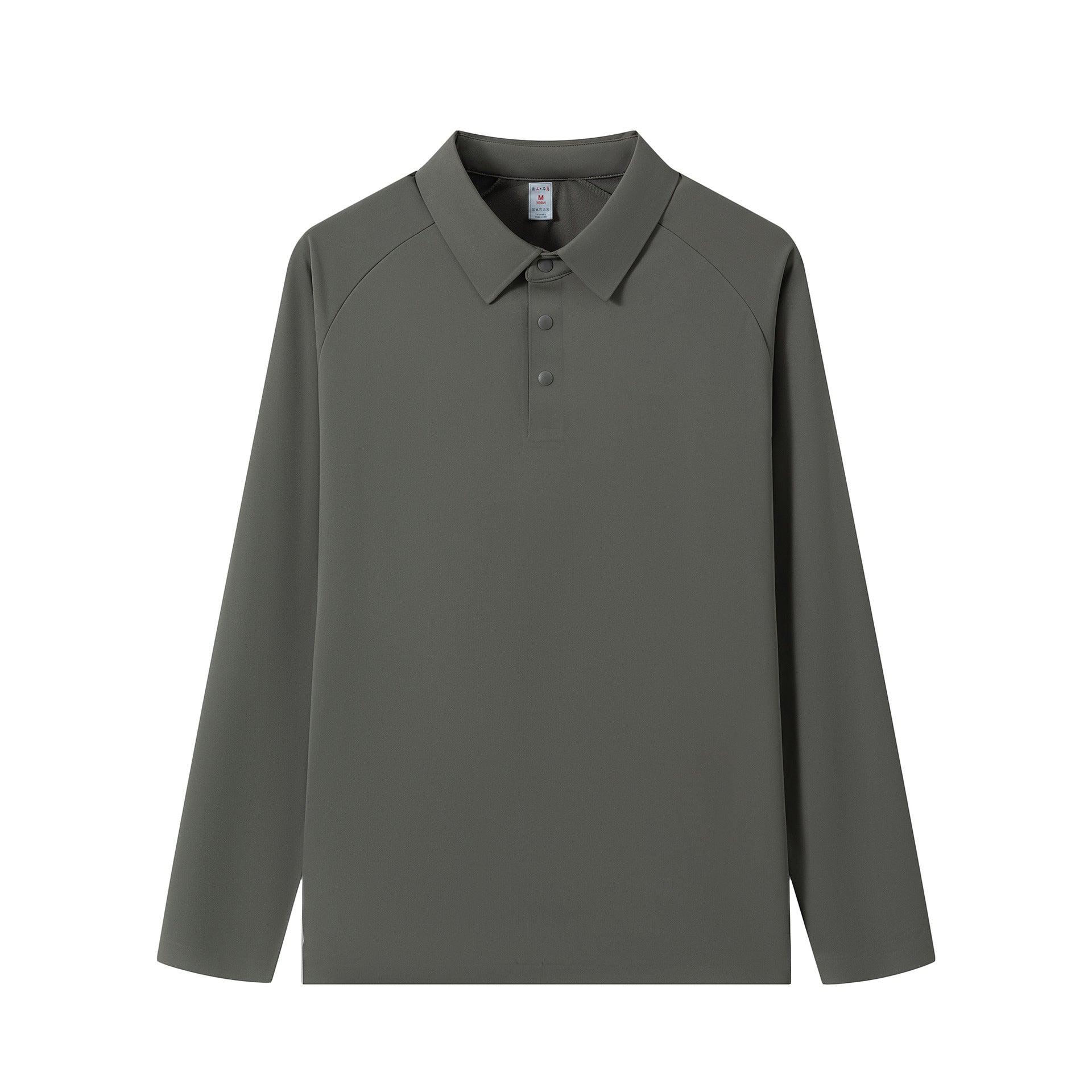 WENHOUU Men's Fleece Lined Long Sleeve Polo Shirt for Outdoor Sports