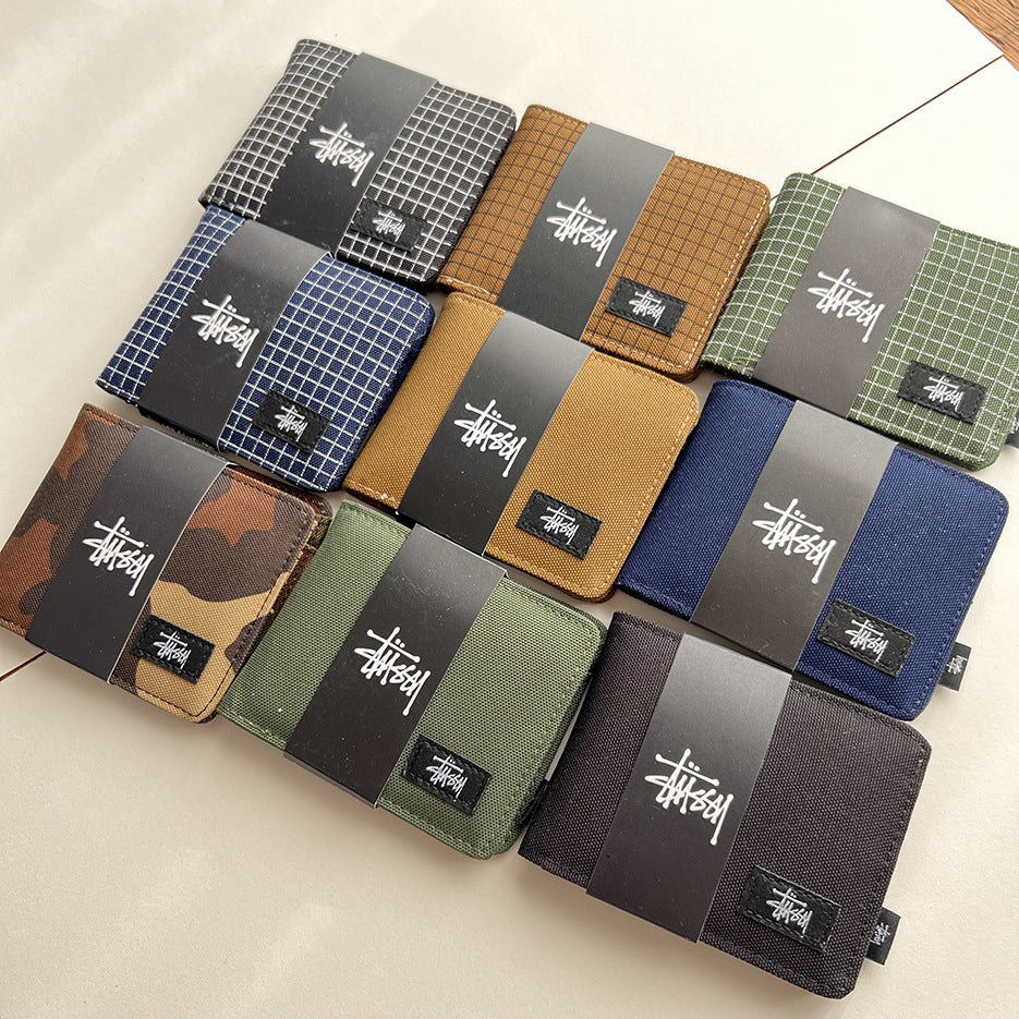Stüssy short wallet, Oxford cloth short half off