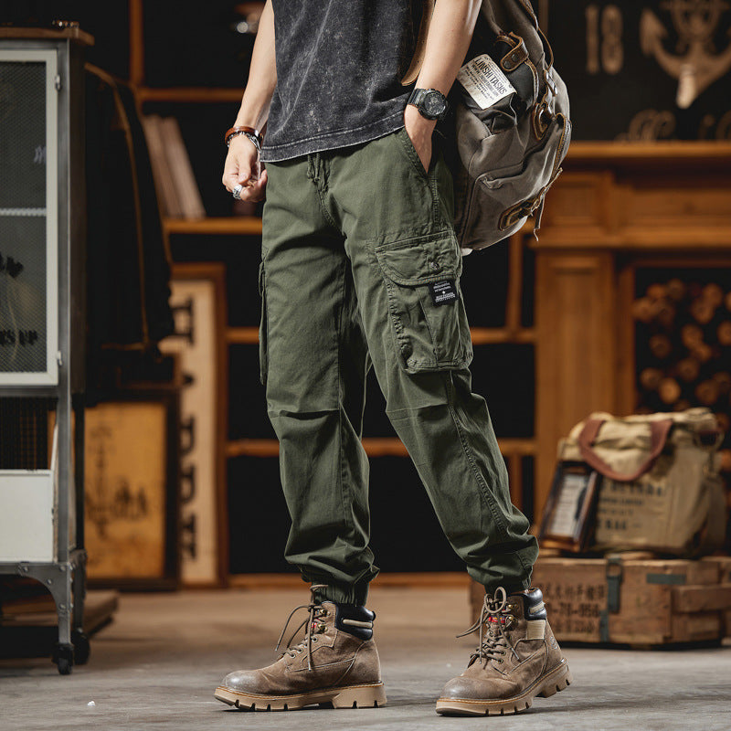 Men's Loose Straight-Leg Casual Pants - Sporty Casual Style for Autumn