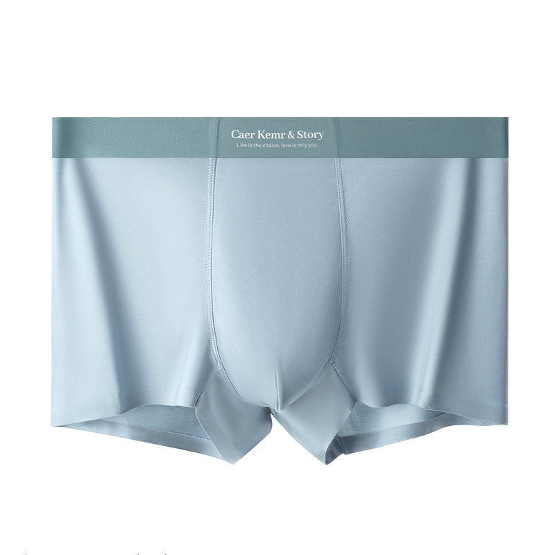 Cool feeling ice silk summer thin men's underwear large size boxer underwear men's