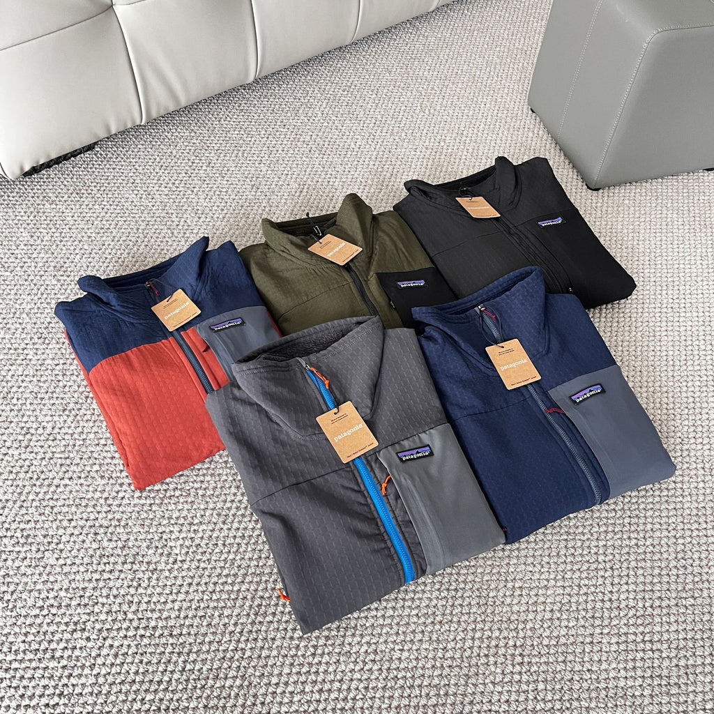 Patagonia R2 TechFace Fleece Softshell Jacket with Stand Collar