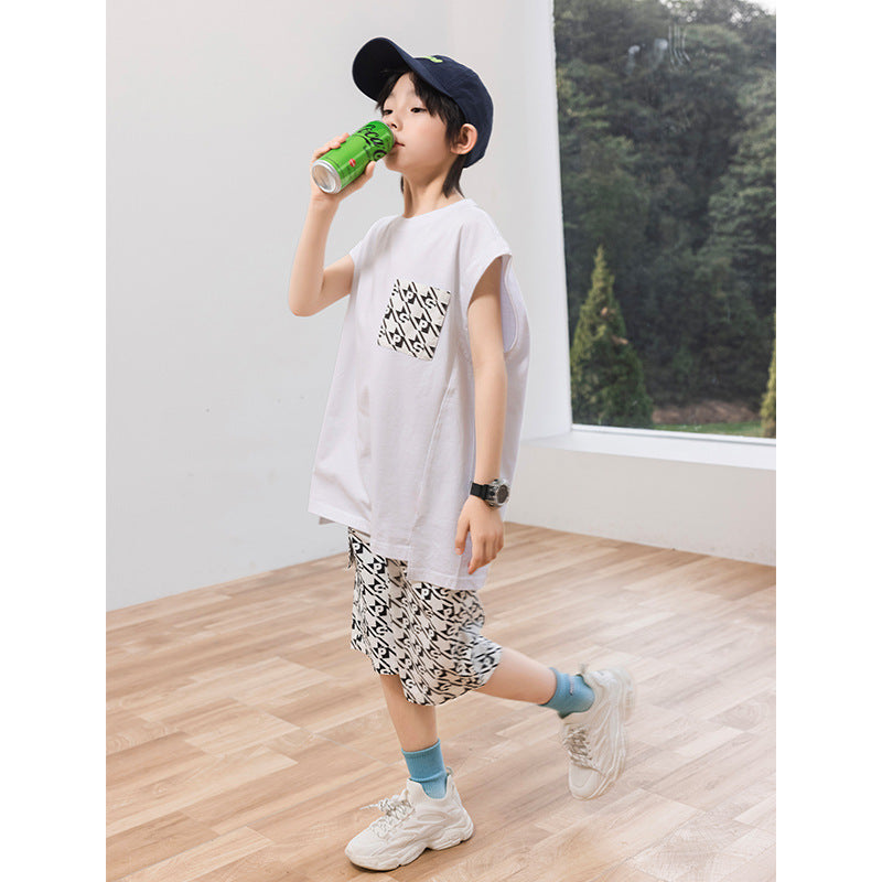 Boys 2PCS Sleeveless Tank Top Set