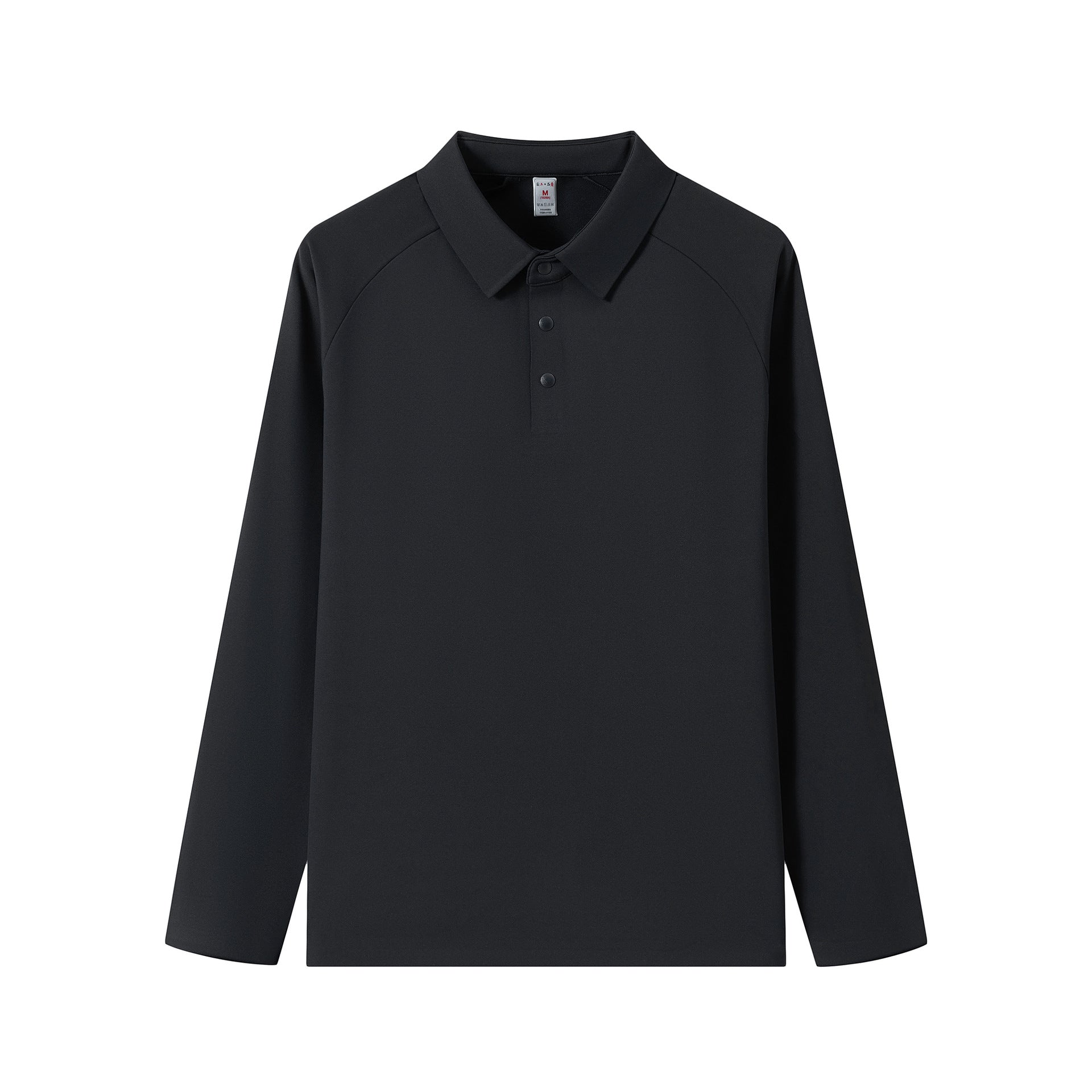 WENHOUU Men's Fleece Lined Long Sleeve Polo Shirt for Outdoor Sports