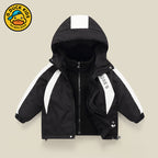 Gduck Unisex Kids' Windbreaker 3-8Y | Waterproof Windproof Fleece Liner | Spring Autumn Winter Outdoor Camping Jacket