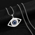 Stainless Steel Evil Eye Necklace