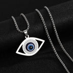 Stainless Steel Evil Eye Necklace