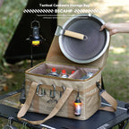Camping tactical storage bag, outdoor with table board, portable sundries and equipment bag